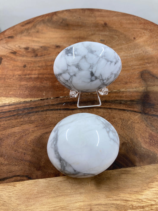 White Howlite Palm Stones