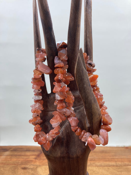 Carnelian Chip Bracelets