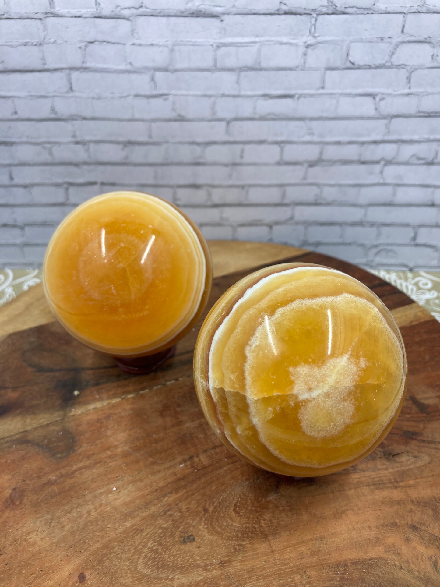 Orange Calcite Sphere