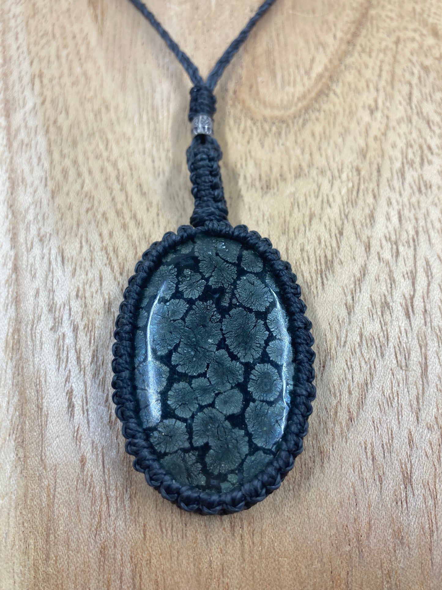 Marcasite Macrame Necklace