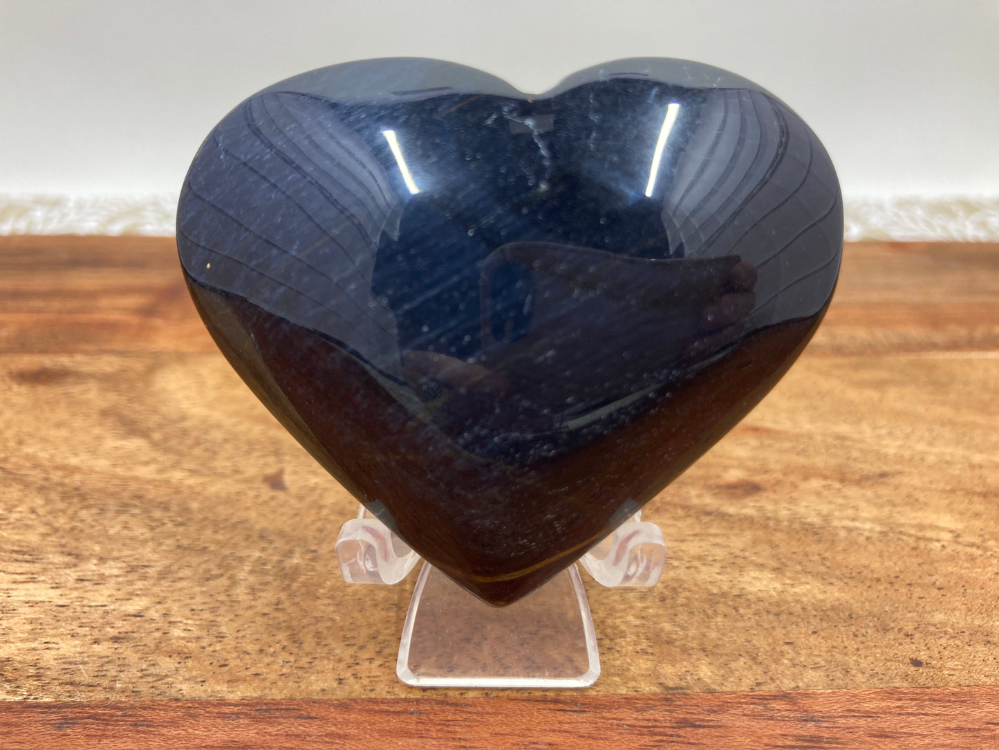 Blue Tigers Eye Heart