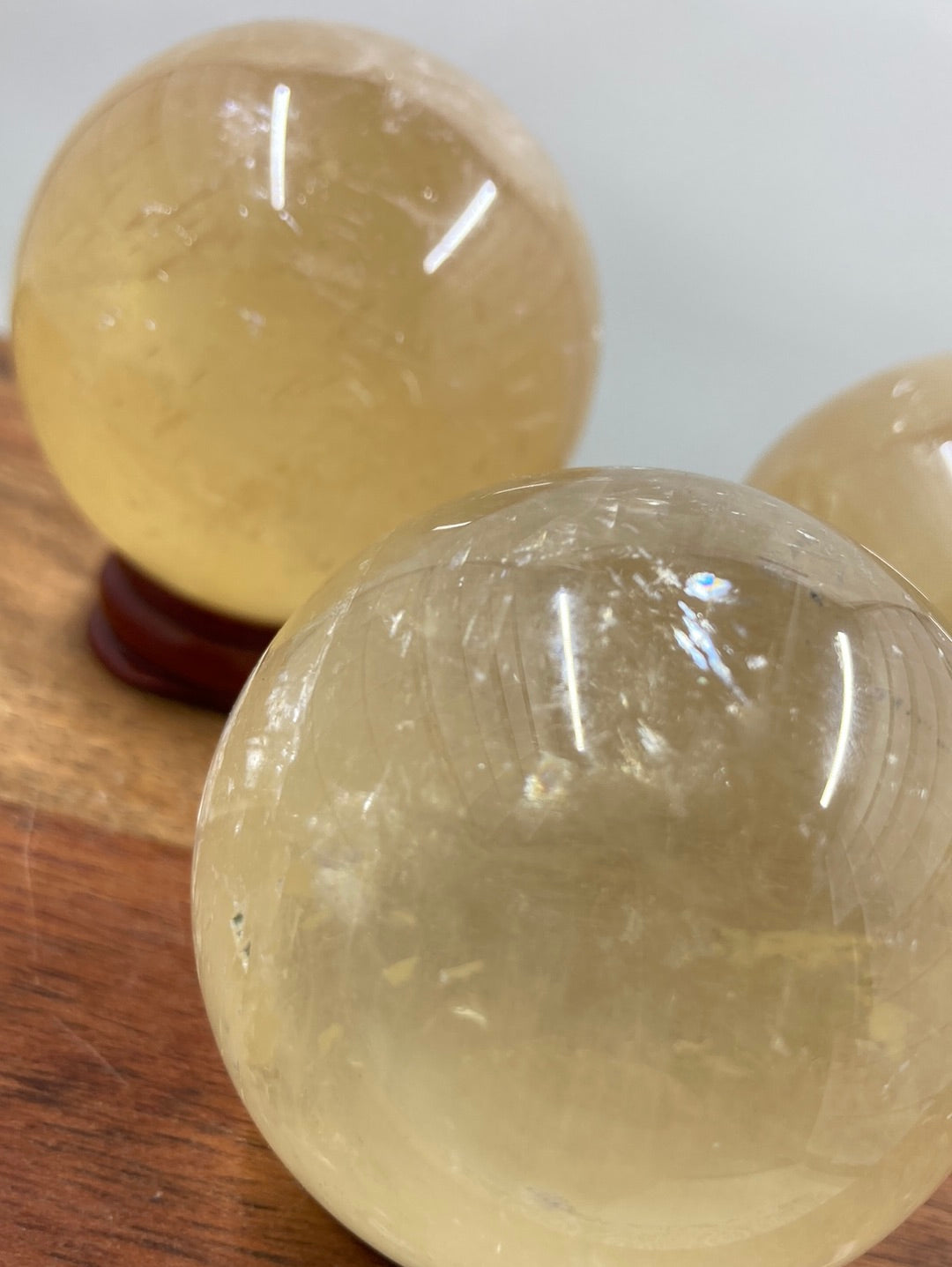 Honey Calcite Sphere