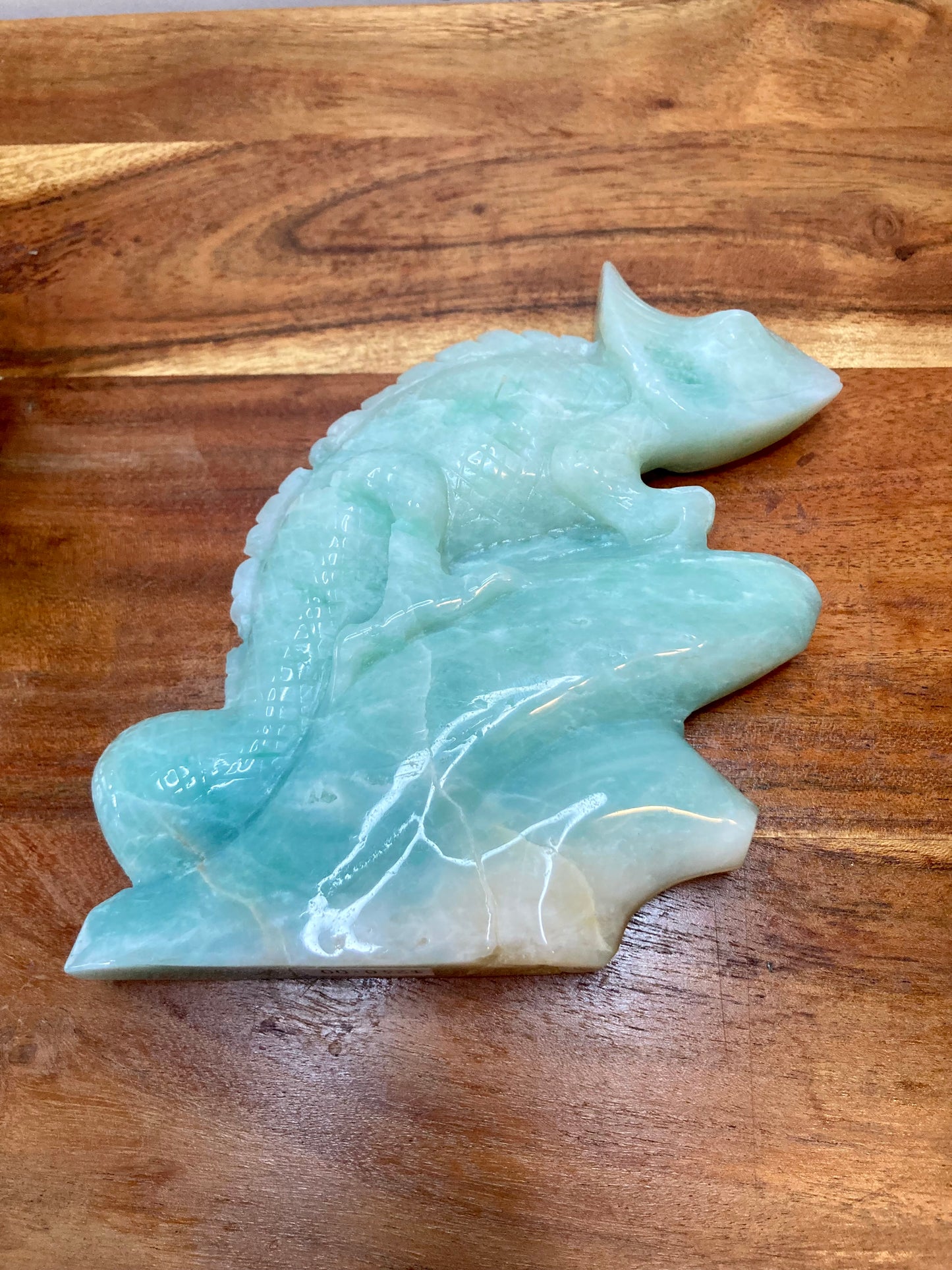 Amazonite Carved Chameleon