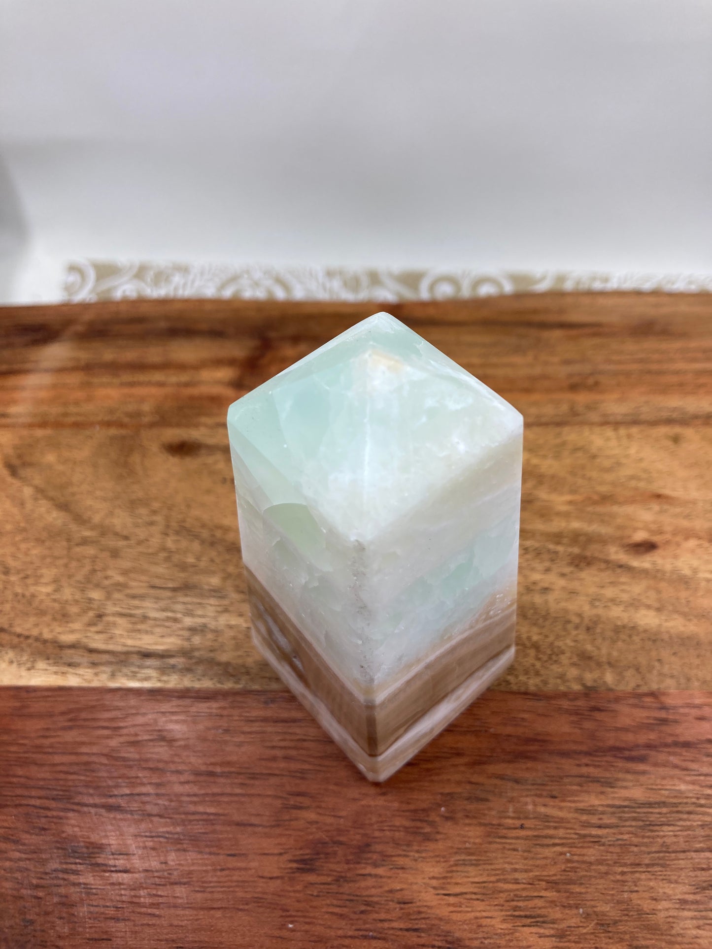 Caribbean Blue Calcite Obelisk