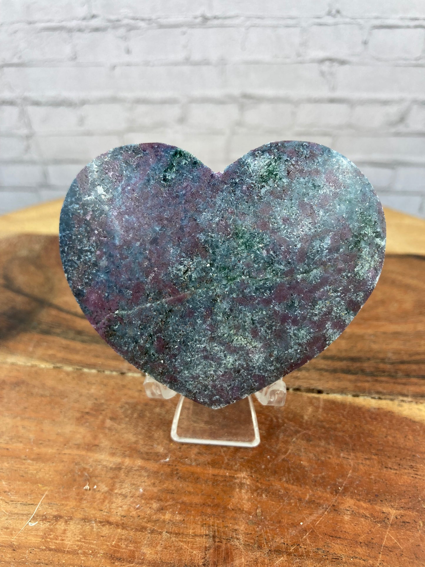 Ruby, Kyanite & Fushite Heart