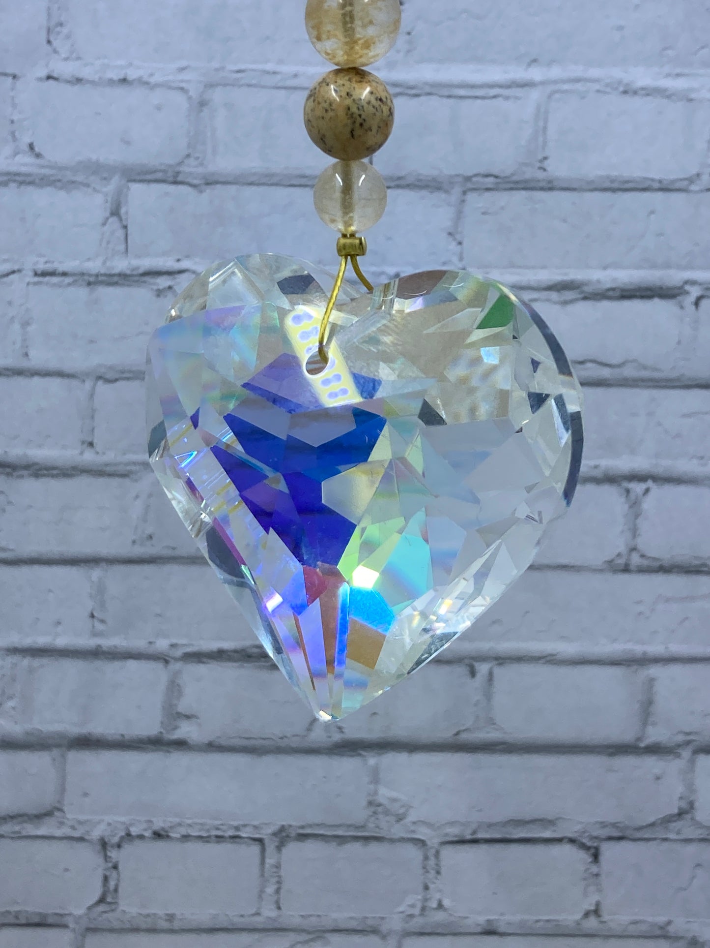 Heart Suncatcher Prism Hanger