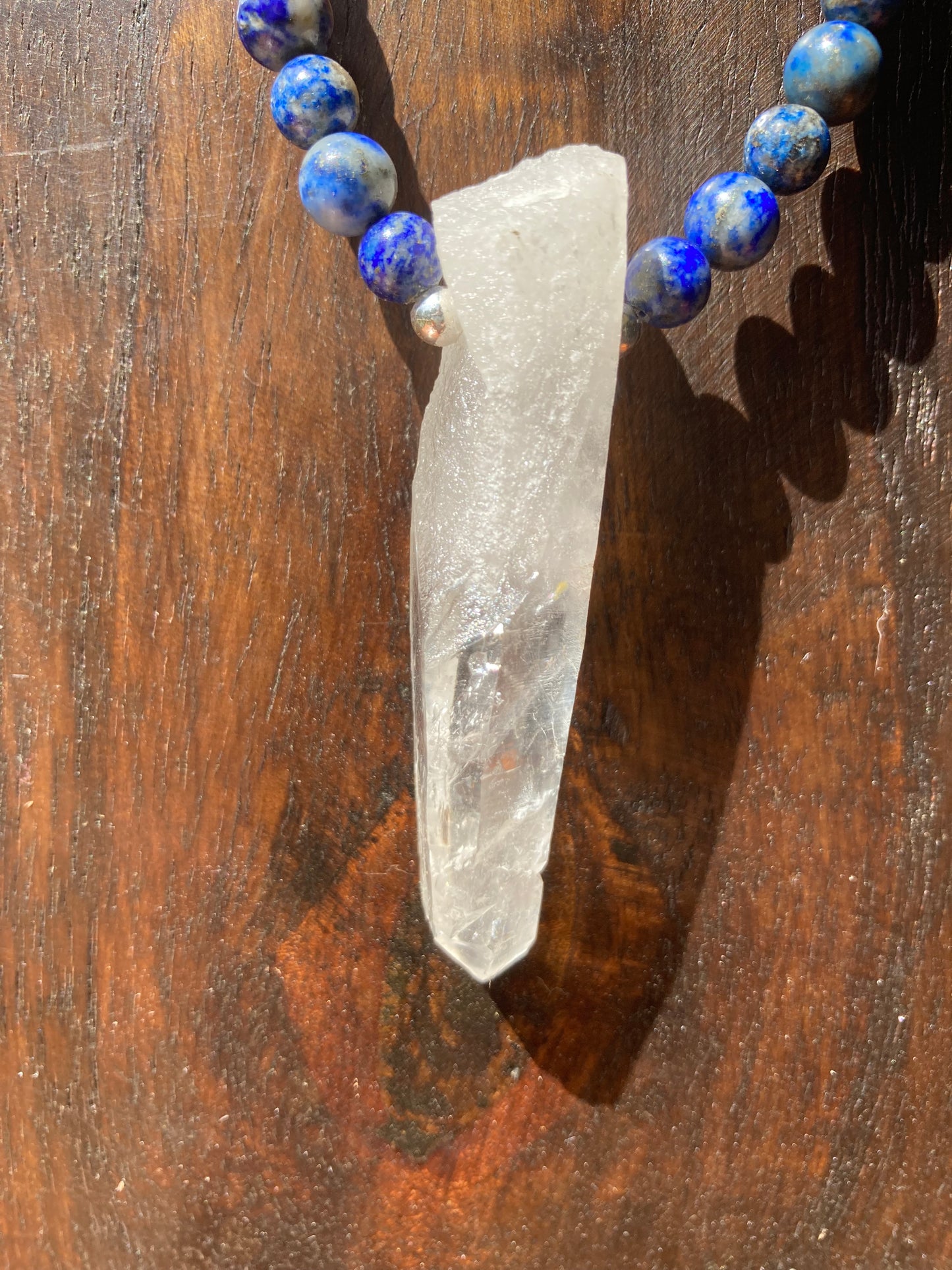 Clear Quartz Point Necklace