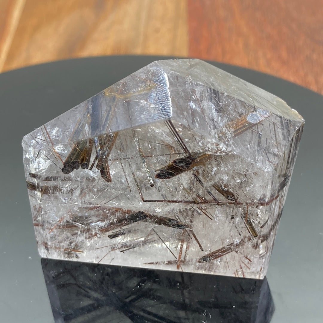 Copper Rutile in Smokey Quartz