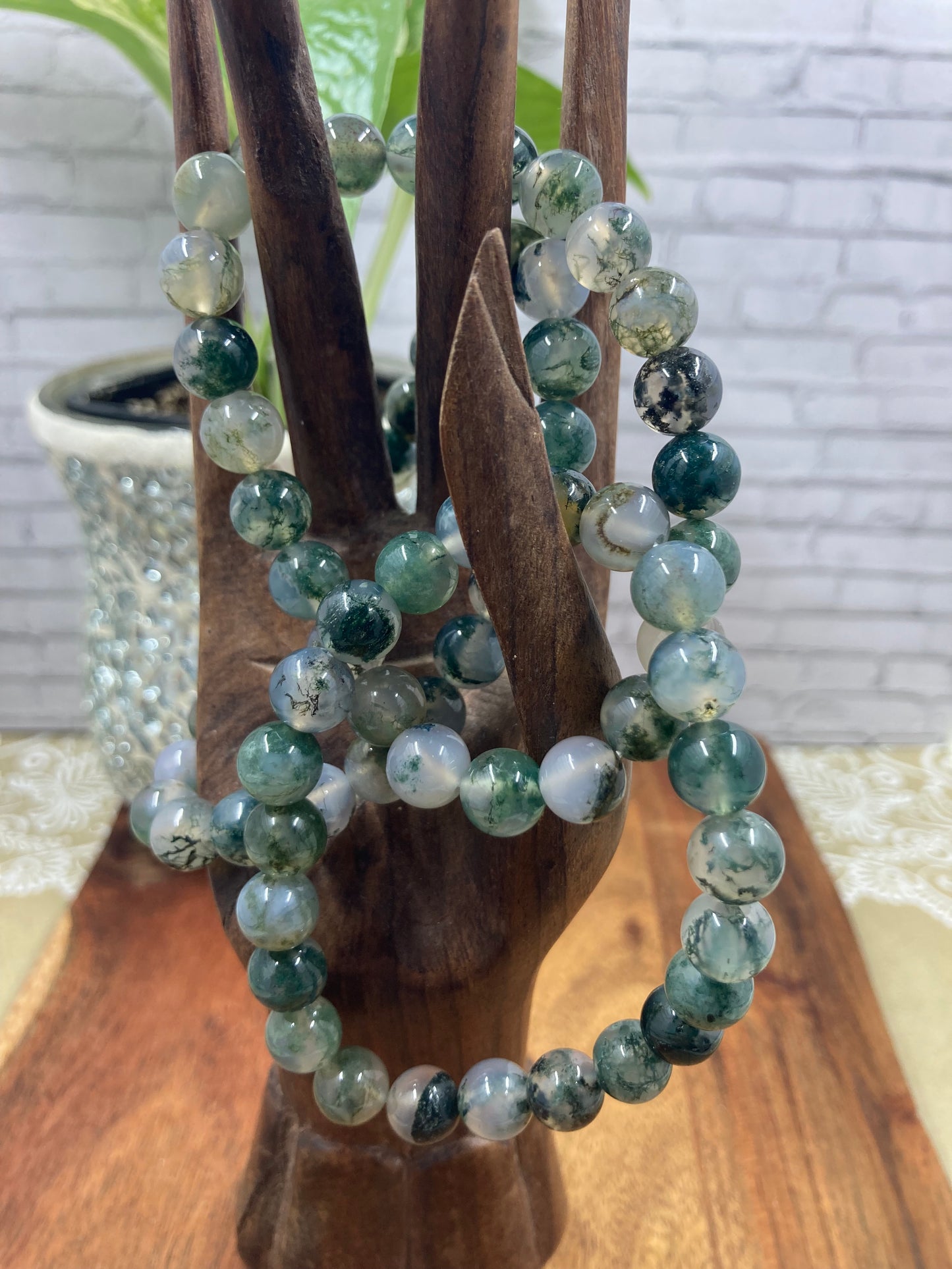 Moss Agate Bracelets