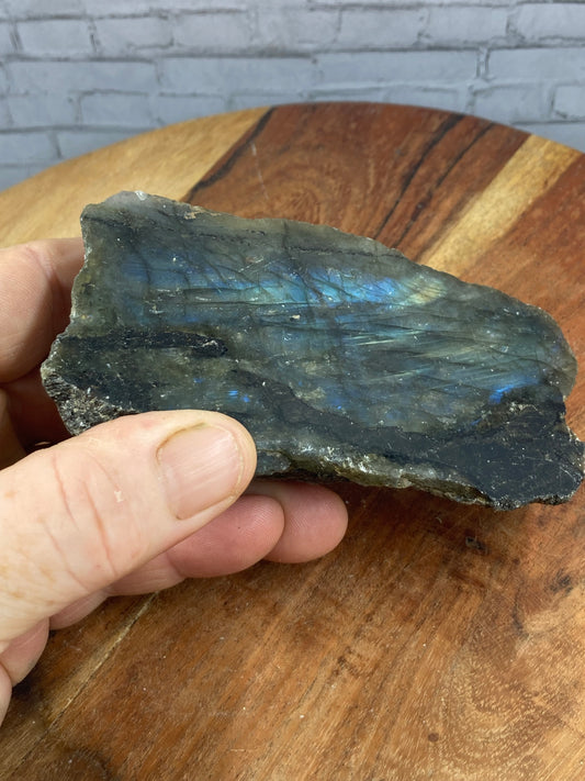 Labradorite Raw With Polished Side