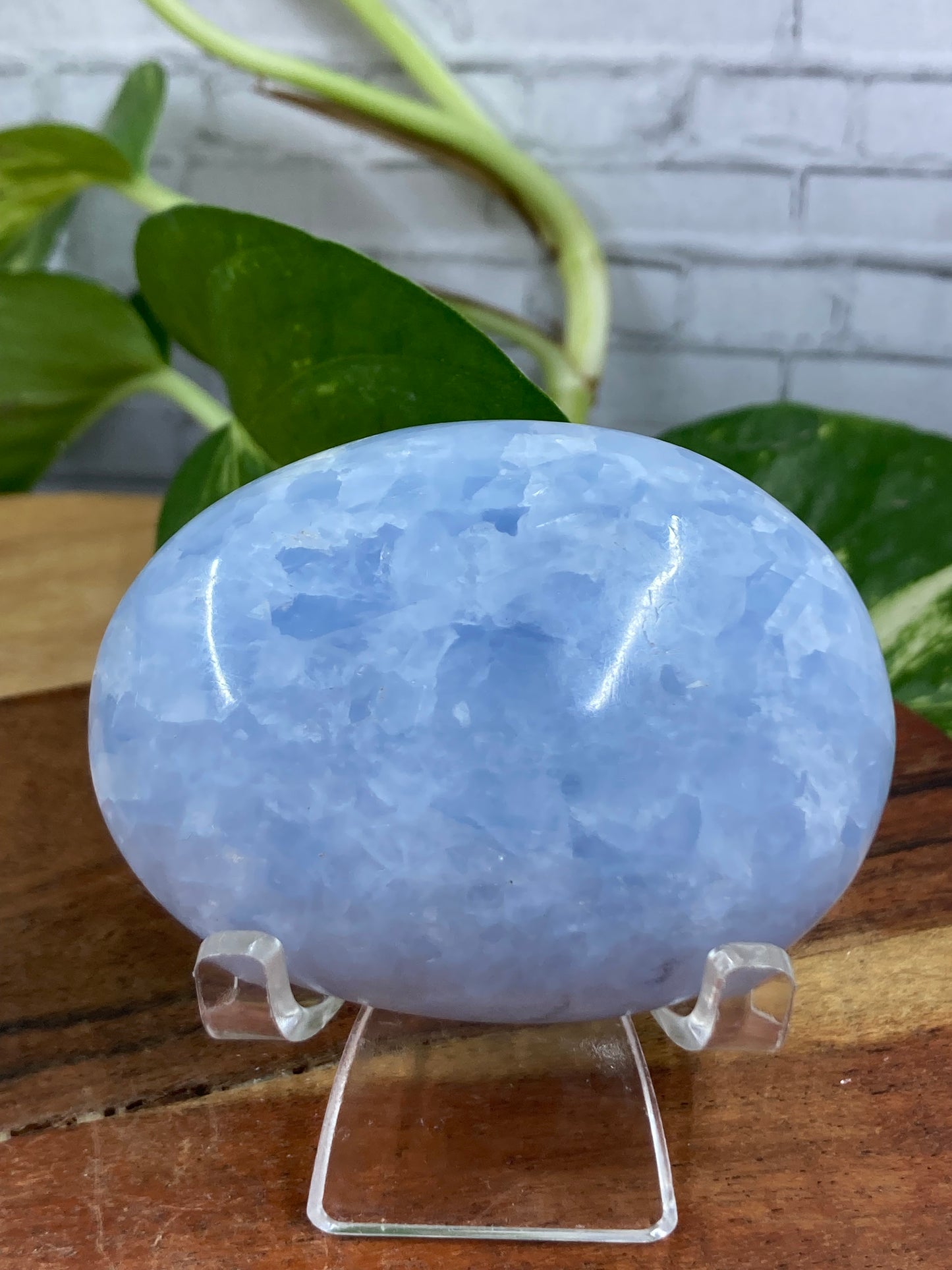 Blue Calcite Palmstone