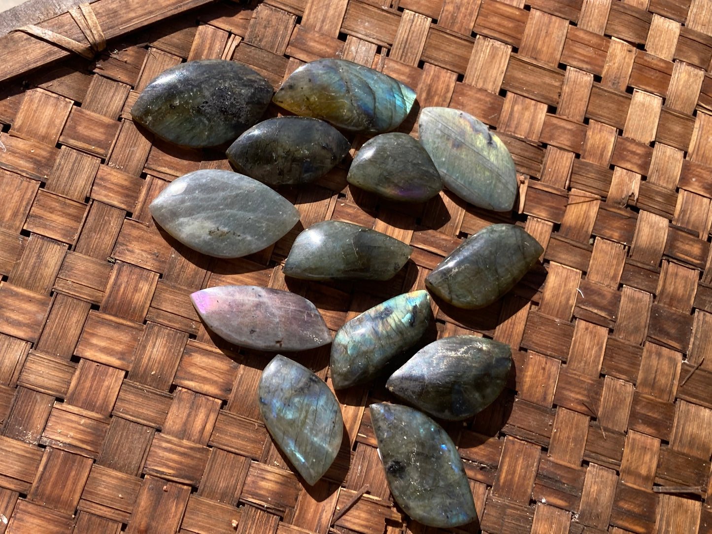 Labradorite cabochons