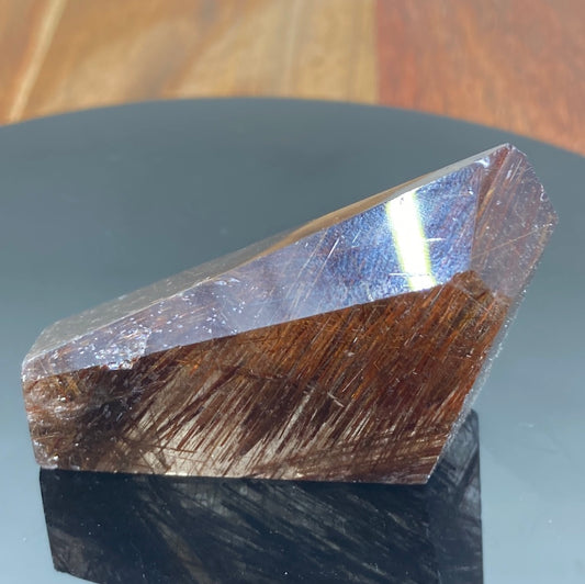 Copper Rutile in Smokey Quartz