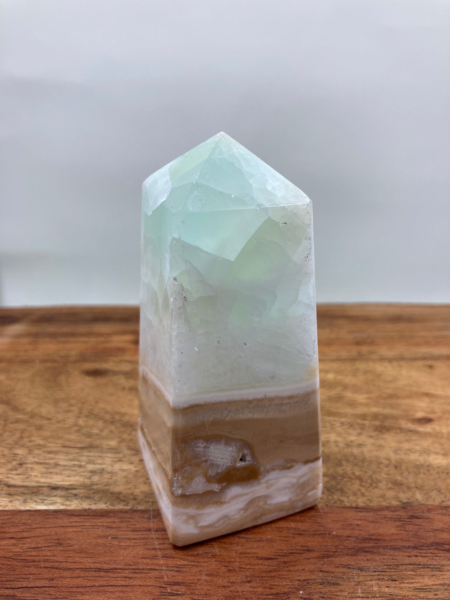 Caribbean Blue Calcite Obelisk