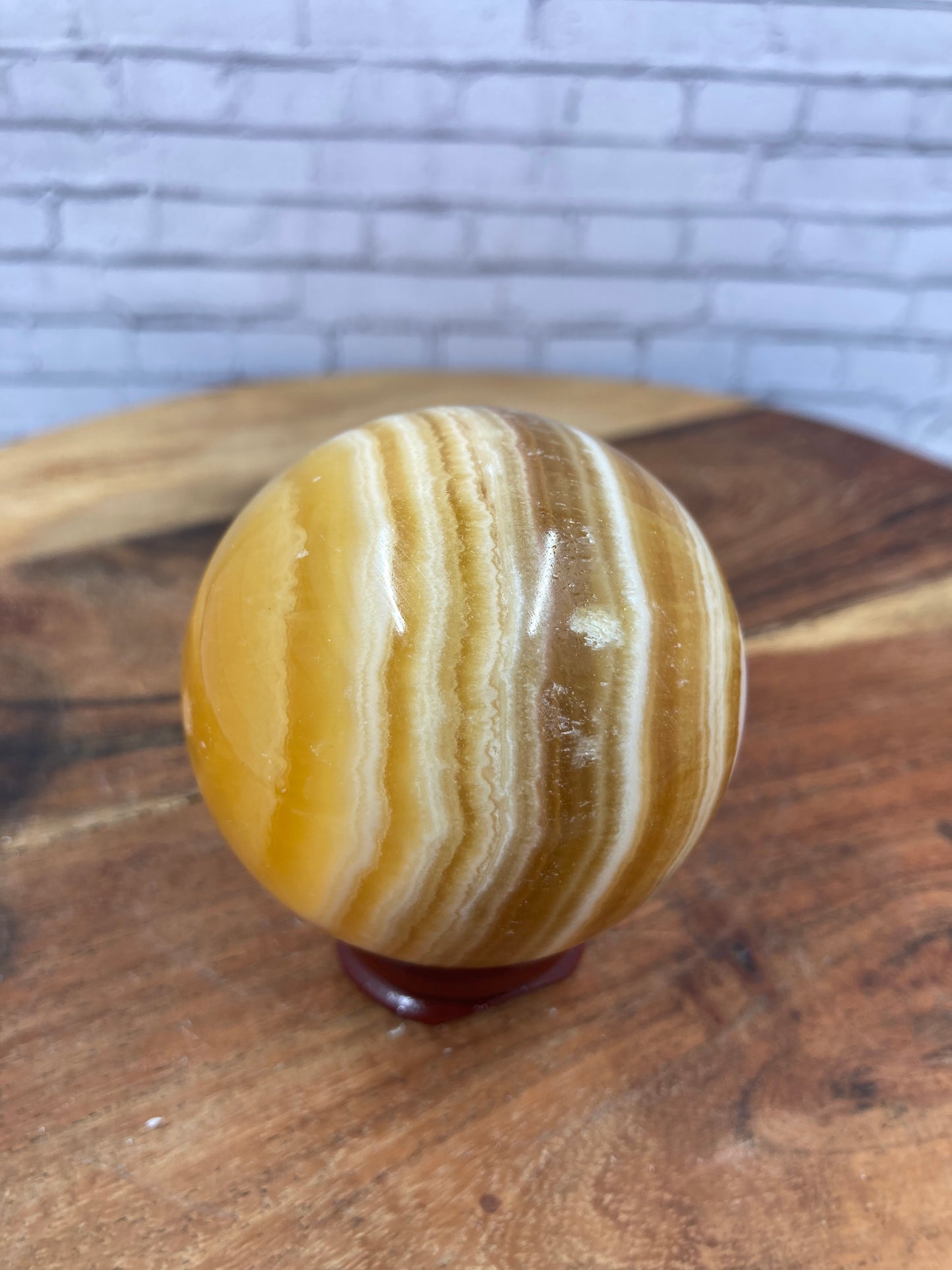 Orange Calcite Sphere