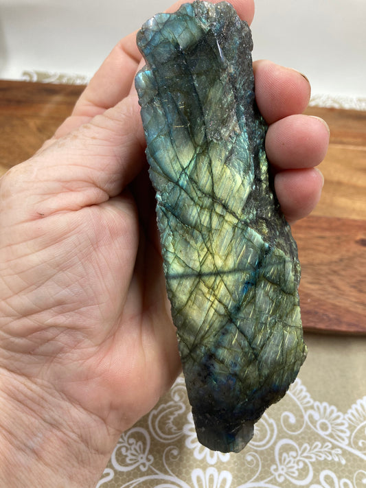 Labradorite Raw With Polished Side