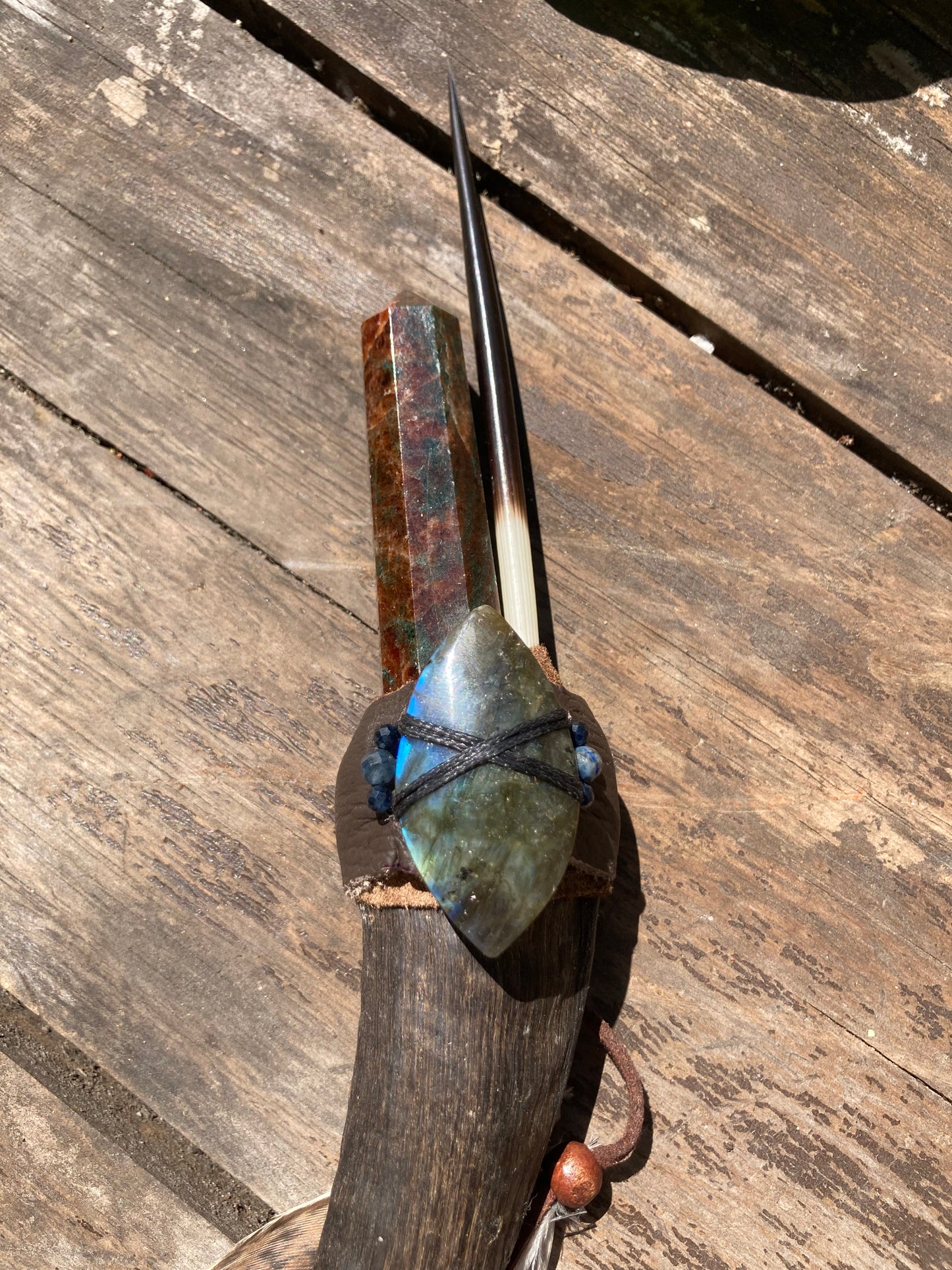 Goat Horn Healing Tool