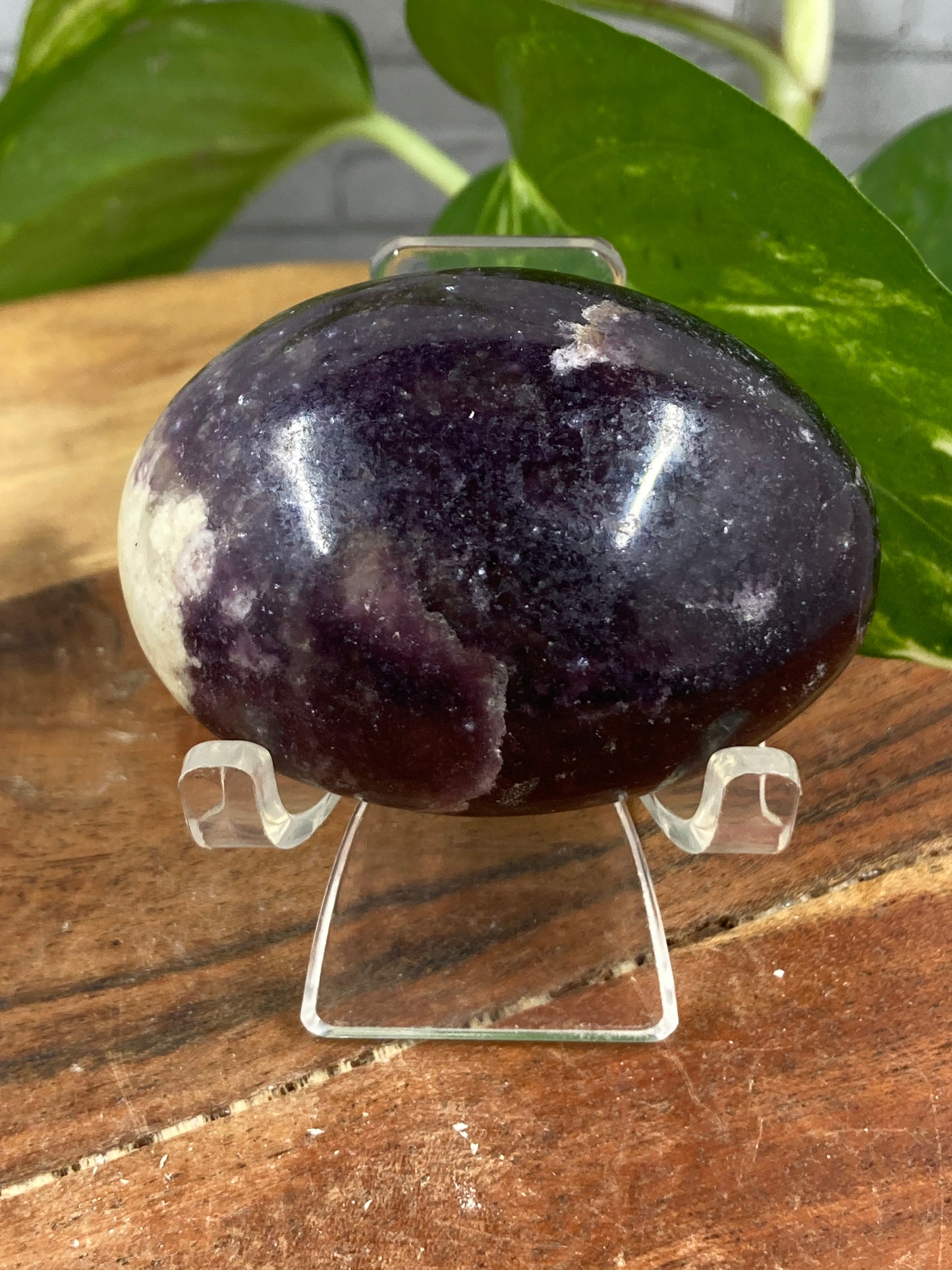 Lepidolite Palm Stone