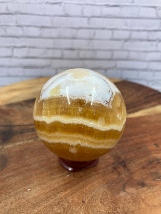 Orange Calcite Sphere