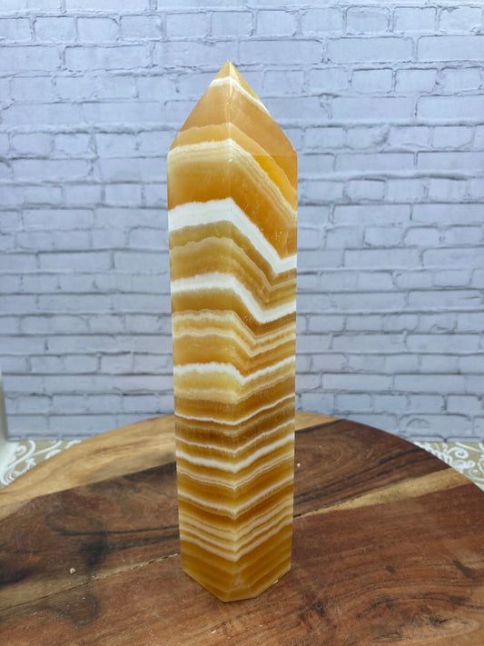 Orange Calcite Tower