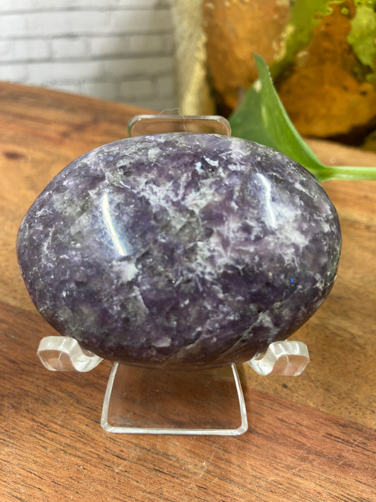 Lepidolite Palm Stone