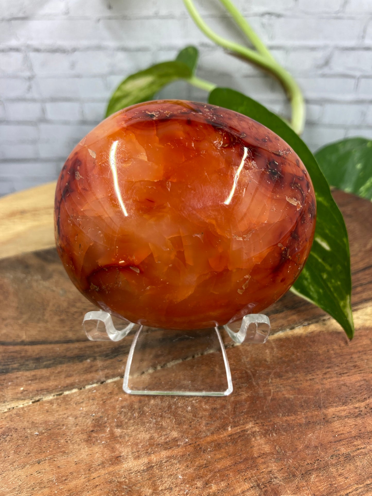 Carnelian Palm Stone