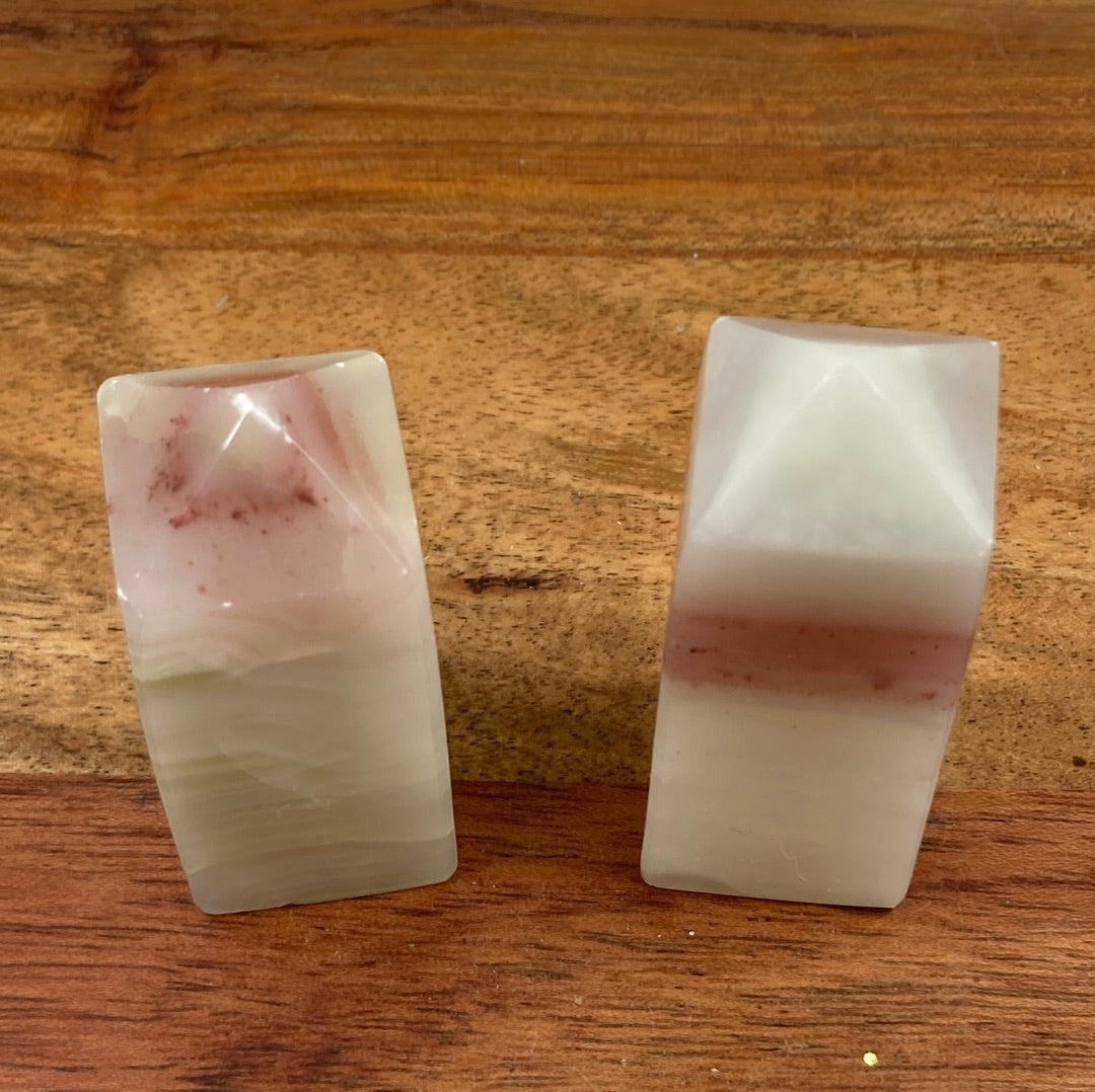 Pink Banded Onyx Tower