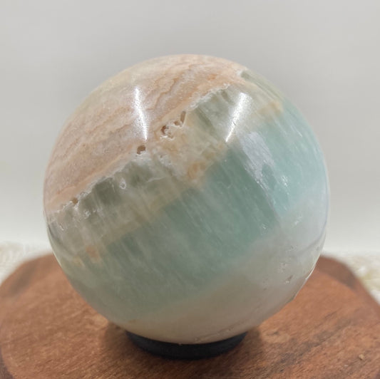 Caribbean Blue Calcite Sphere