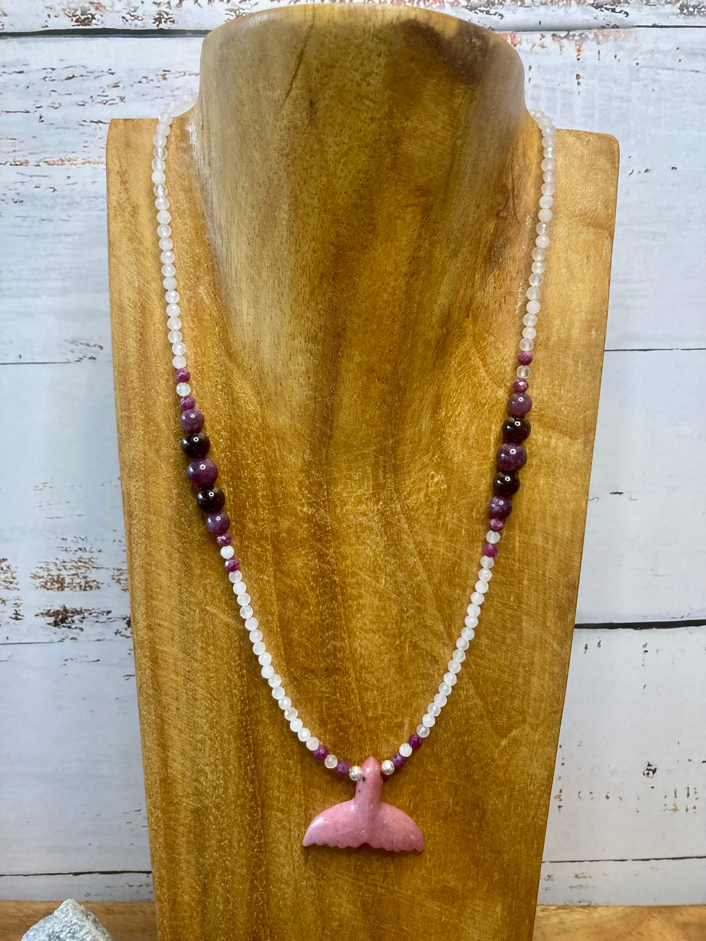 Mookaite Whales Tail Necklace