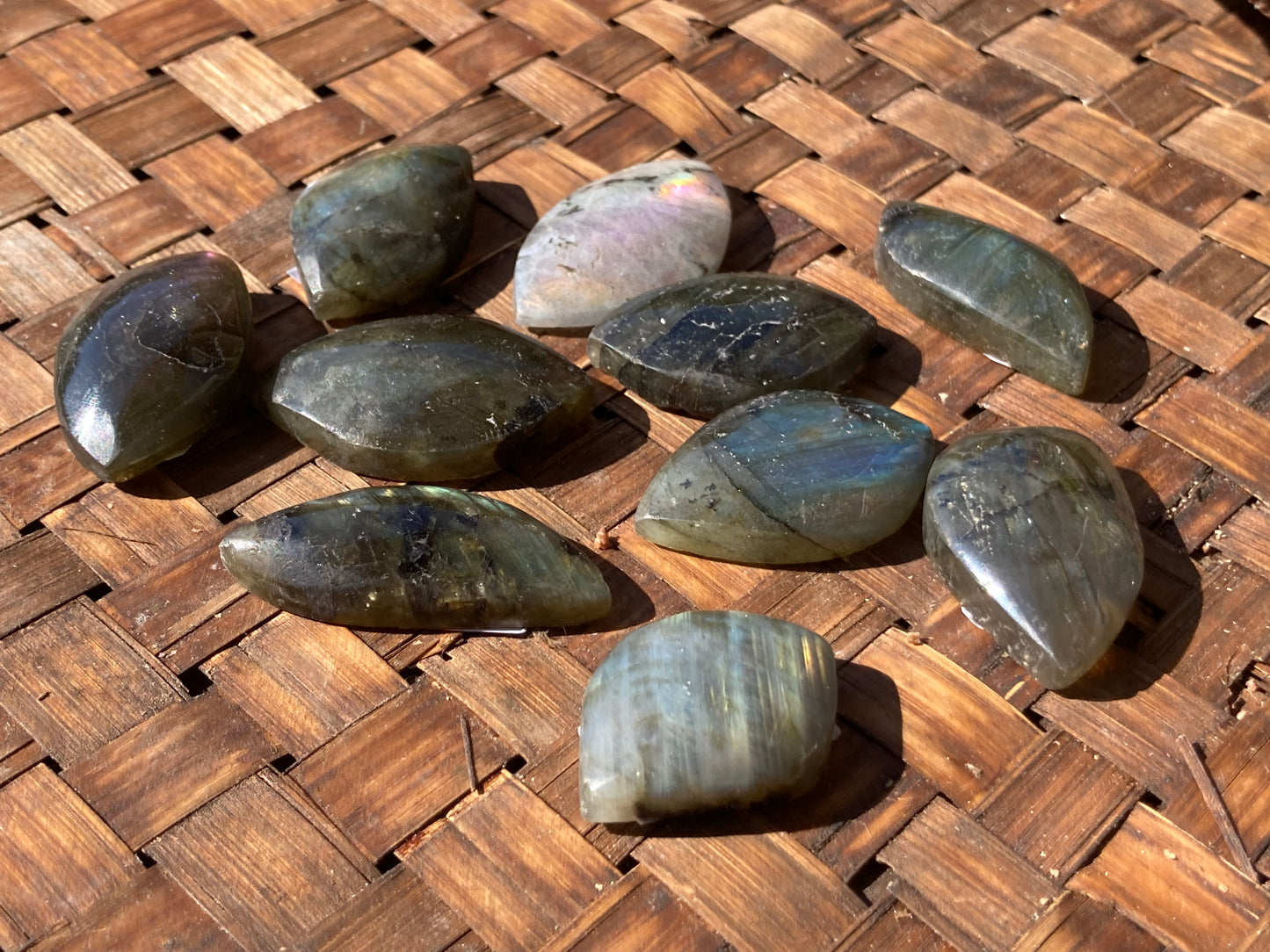 Labradorite cabochons