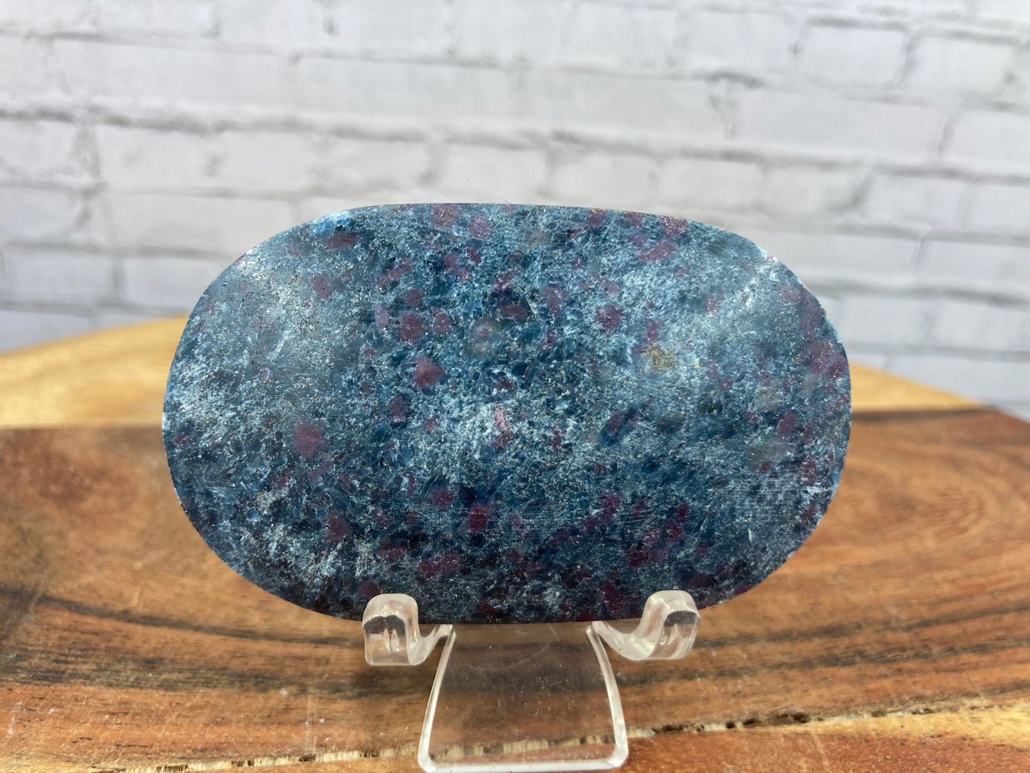 Ruby, Kyanite & Fushite Palm Stone