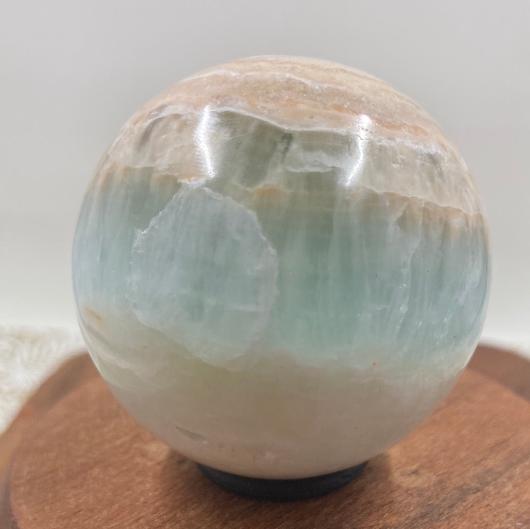 Caribbean Blue Calcite Sphere