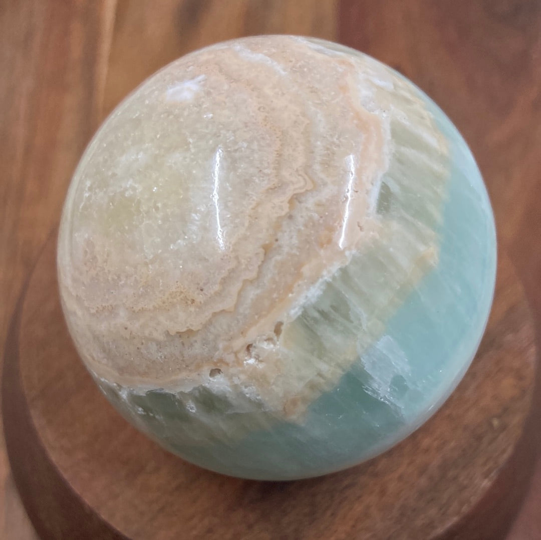 Caribbean Blue Calcite Sphere