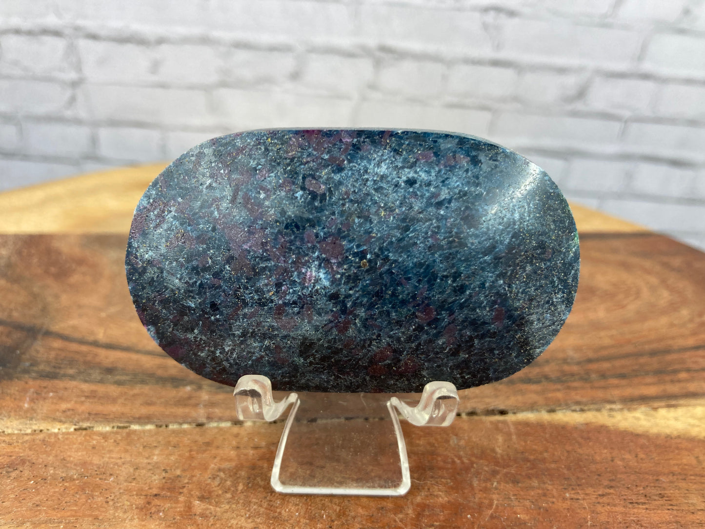 Ruby, Kyanite & Fushite Palm Stone