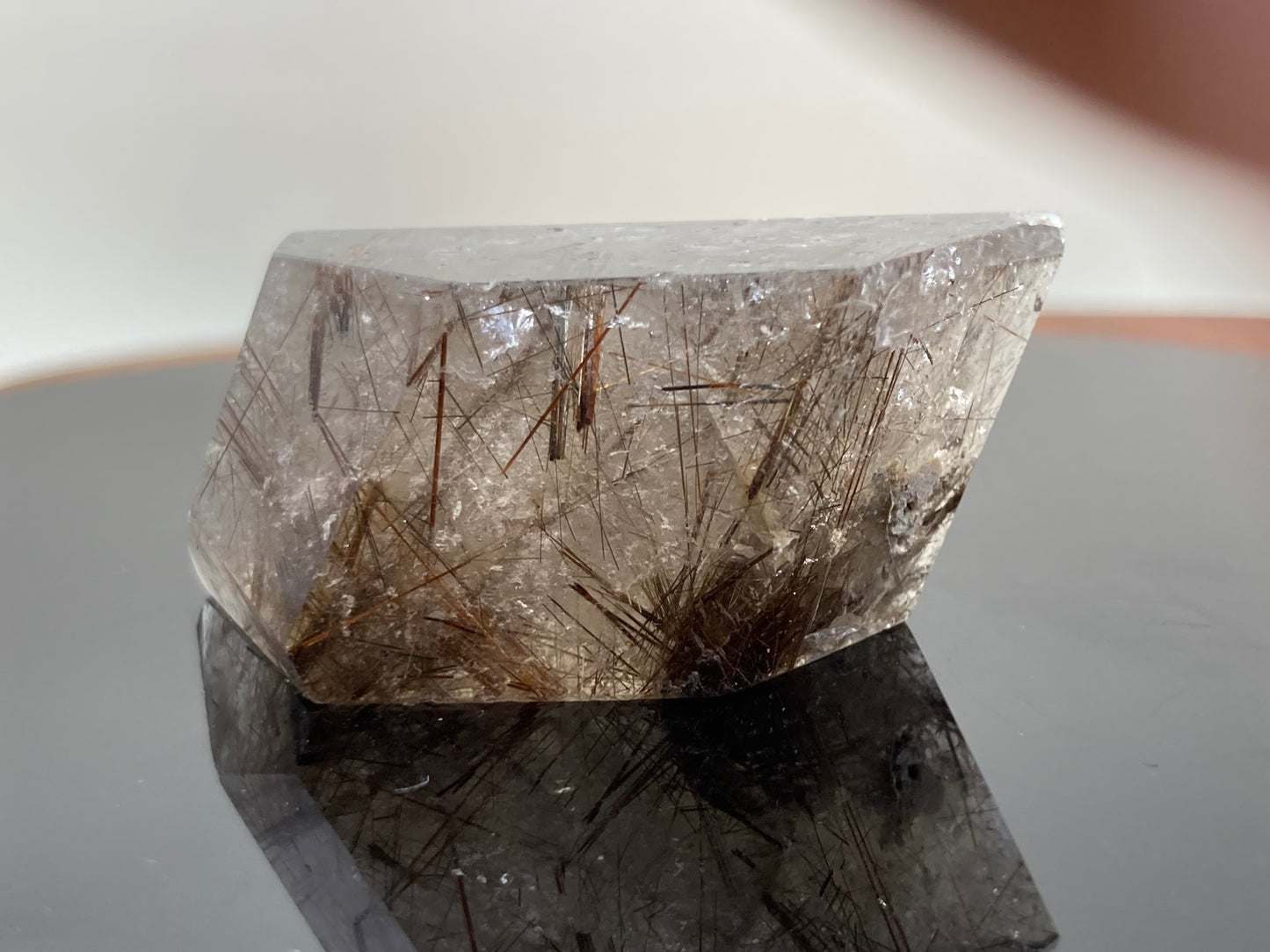 Copper Rutile in Smokey Quartz