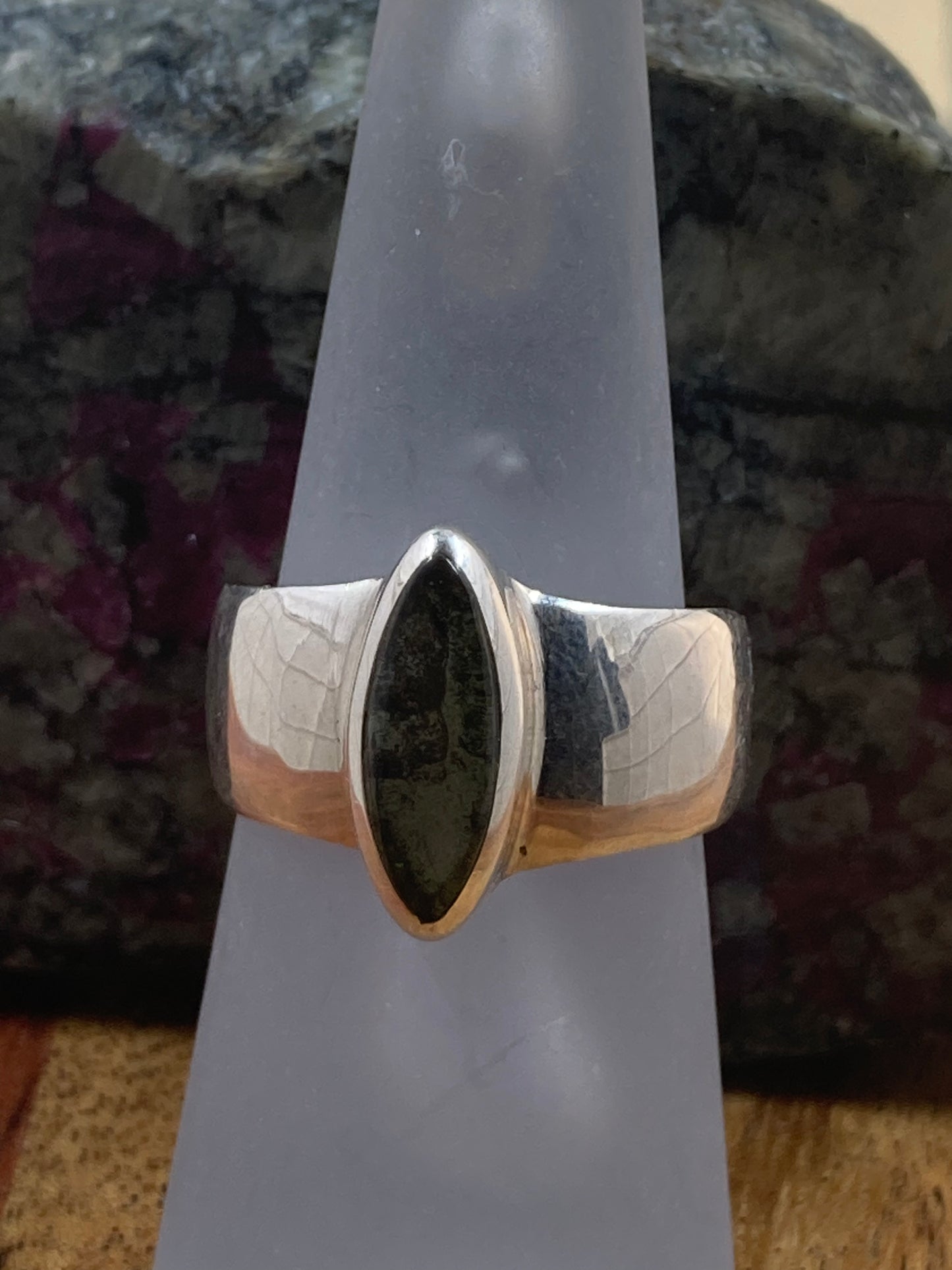 Moldavite Ring