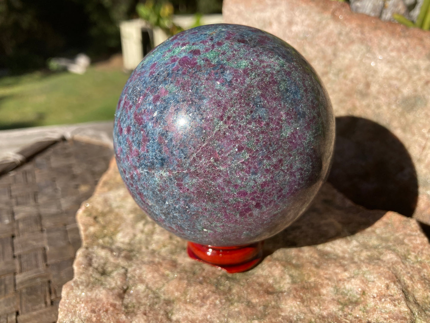 Ruby, Kyanite & Fushite Sphere