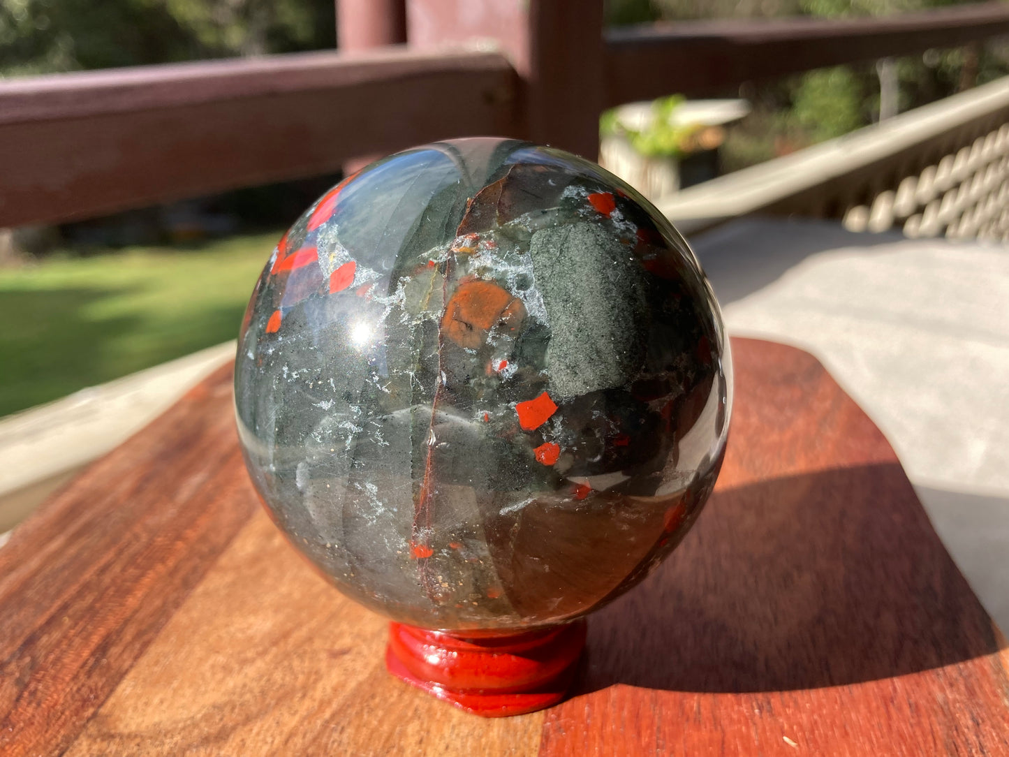 African Bloodstone Sphere