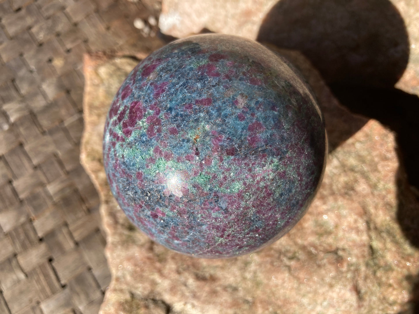 Ruby, Kyanite & Fushite Sphere