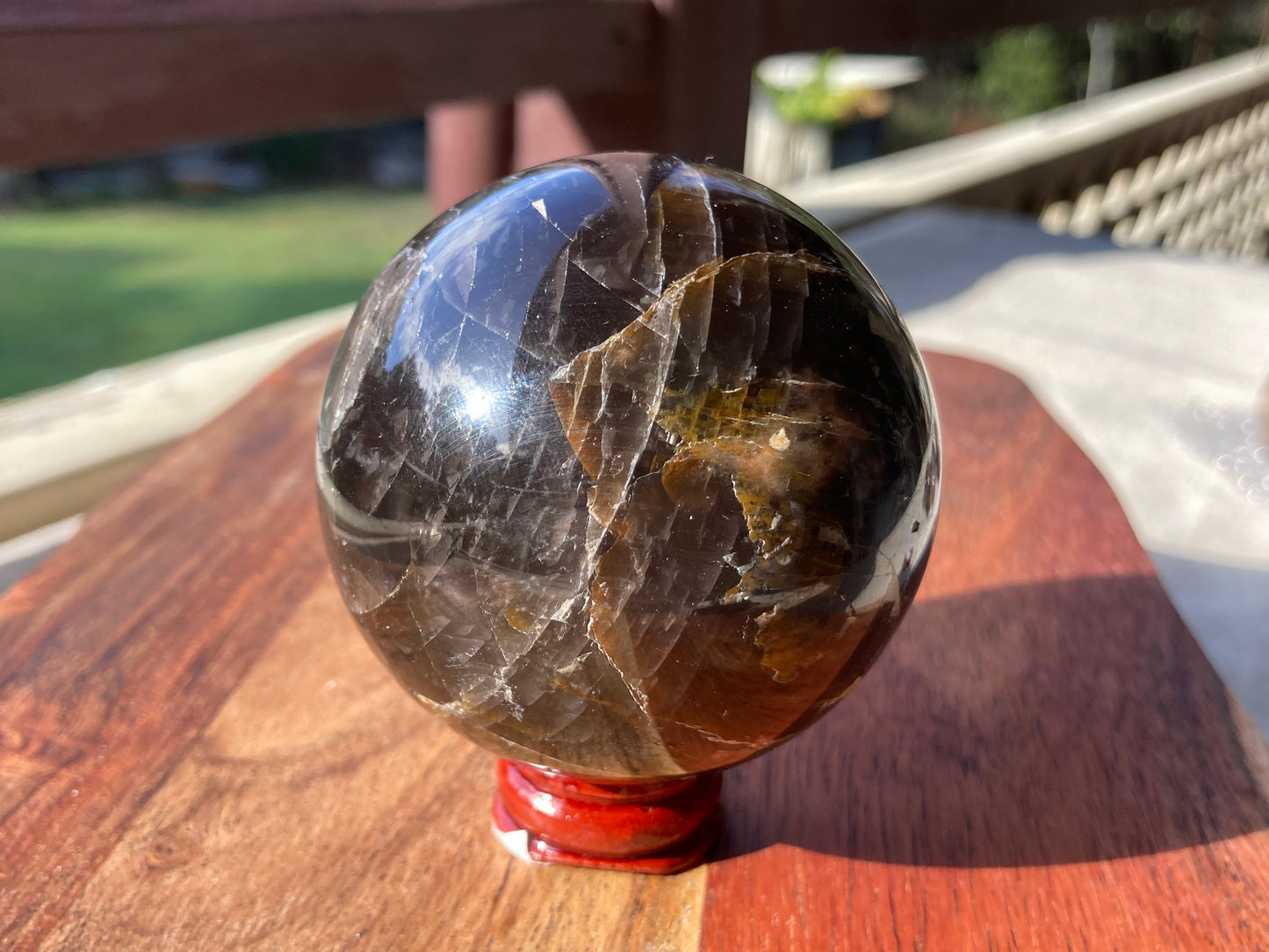 Black Moonstone Sphere