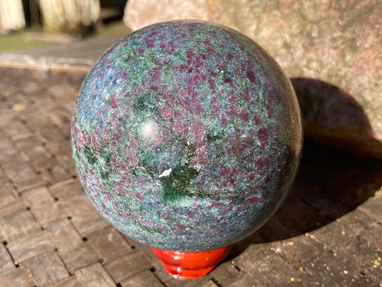 Ruby, Kyanite & Fushite Sphere