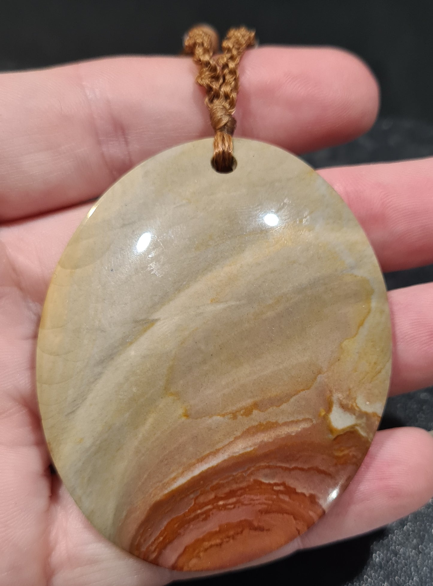 Polychrome jasper pendant