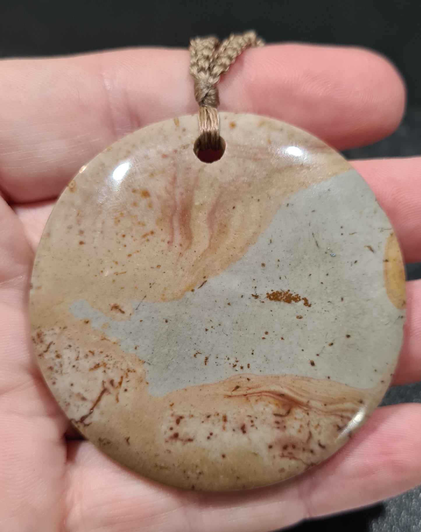 Polychrome jasper pendant