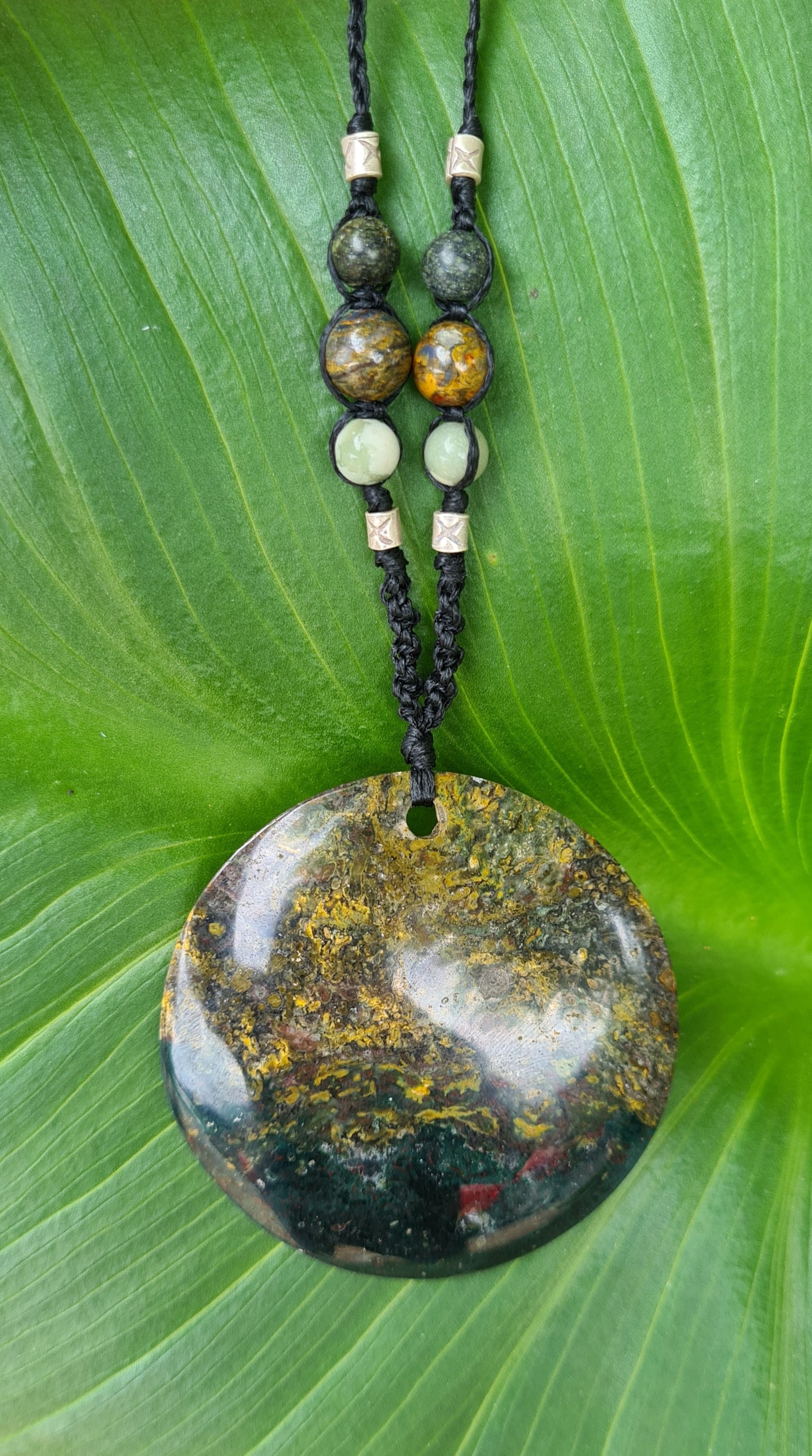 Ocean jasper pendant