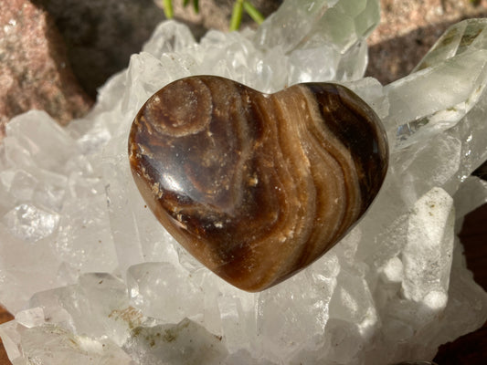 Chocolate Calcite Heart