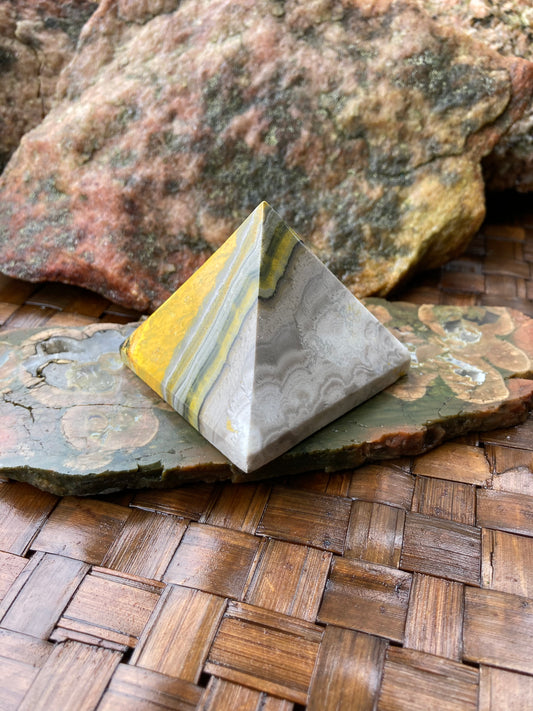 Bumblebee Jasper Pyramid