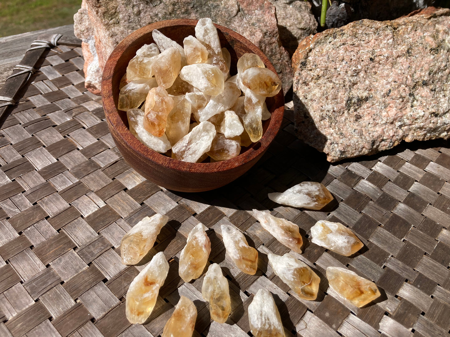 Citrine Tumbled Points