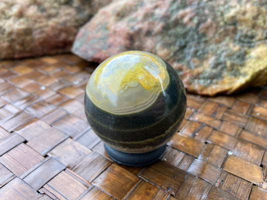 Bumblebee Jasper Sphere