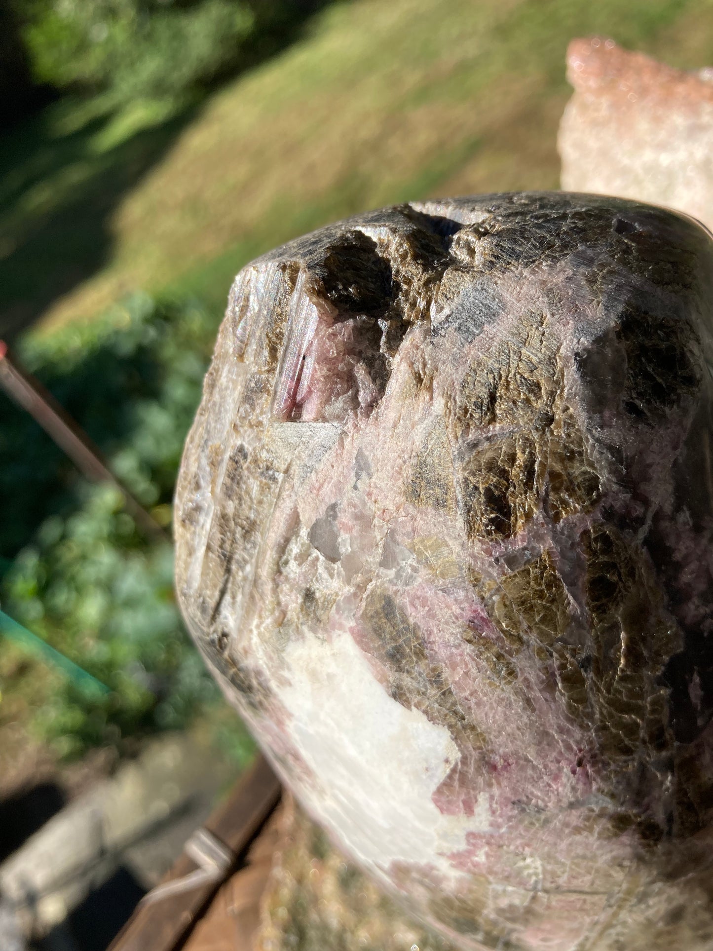 Pink & Green Tourmaline with Smokey Quartz