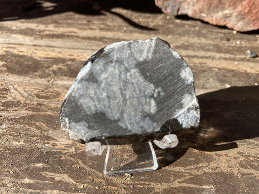 Snowflake Obsidian Slice